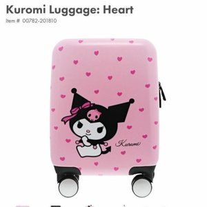 RARE Kuromi Heart Suitcase - NEW